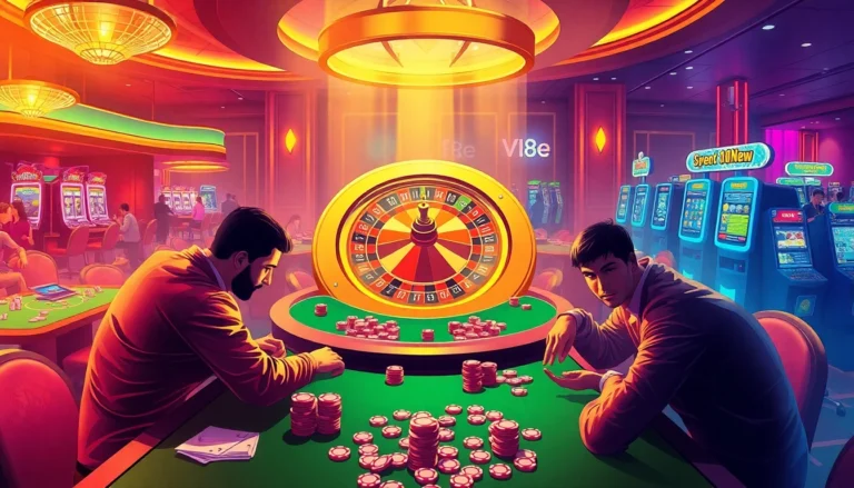 Experience the thrill of gaming at 88new casino, featuring roulette and intense poker action.