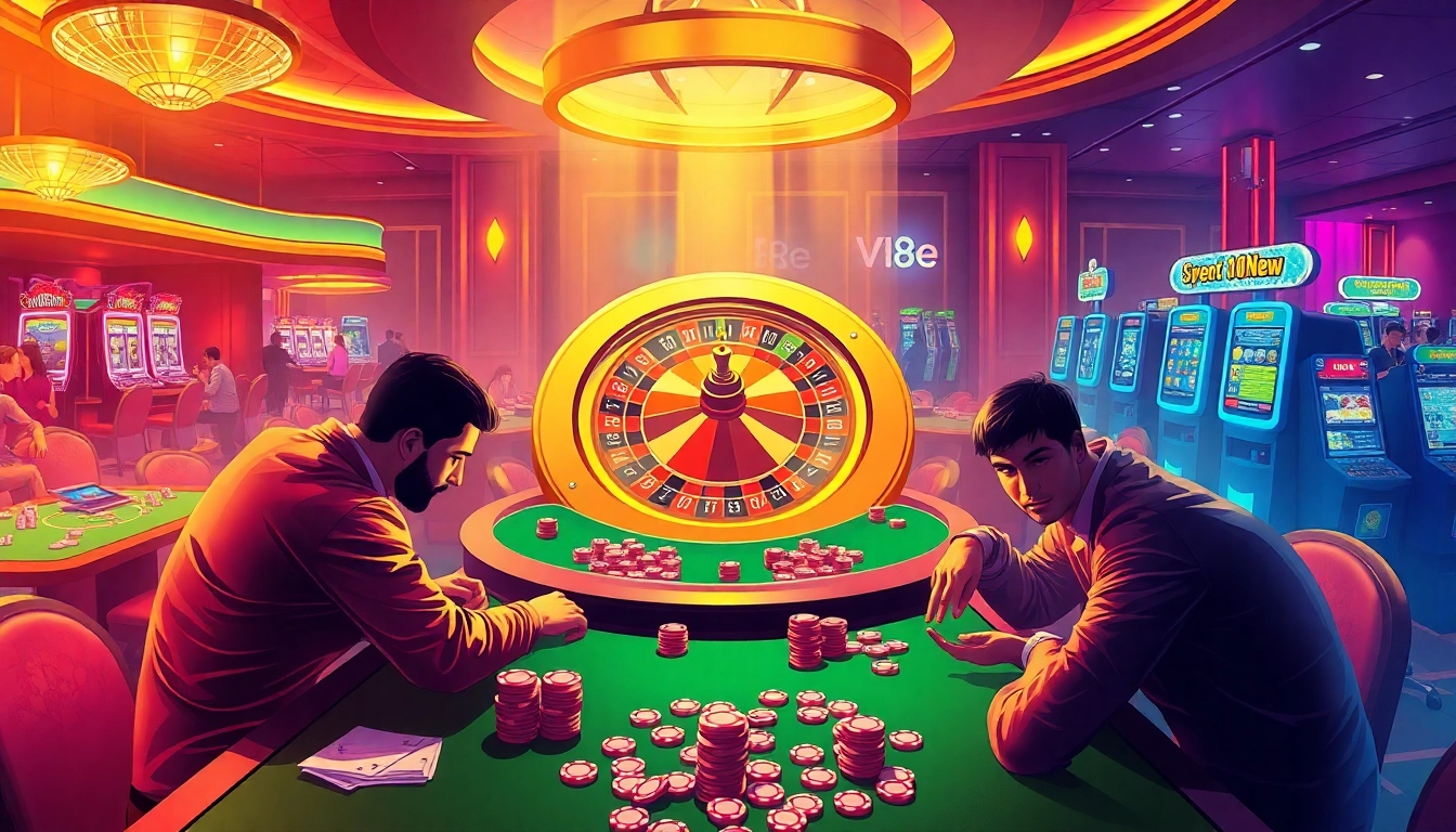 Experience the thrill of gaming at 88new casino, featuring roulette and intense poker action.
