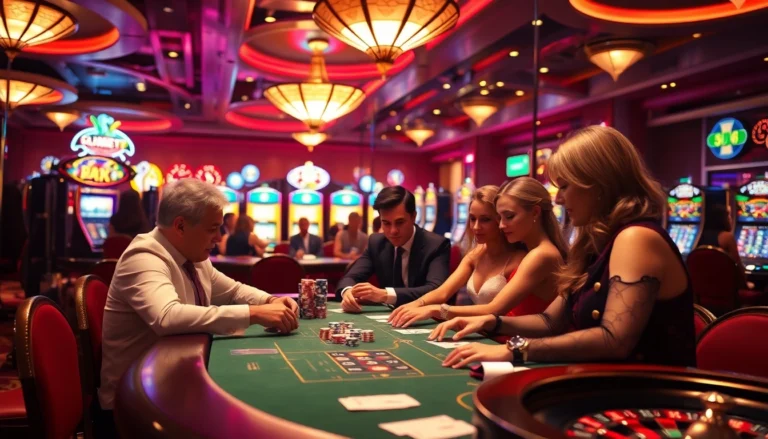 Experience the excitement of winning at a casino with a thrilling 58 win moment featuring poker chips and lively players.